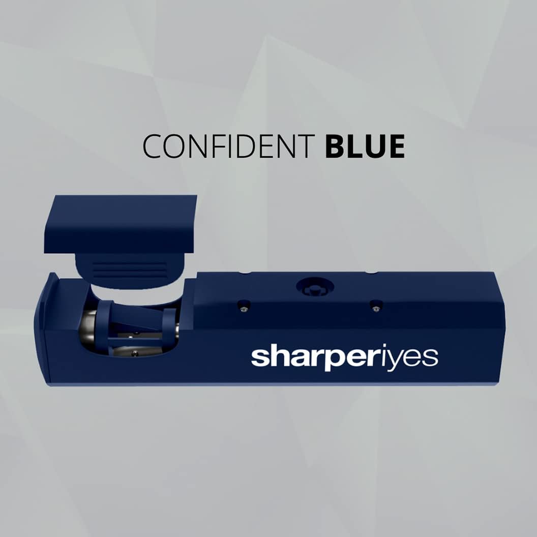 Automatic Sharpener for Cosmetic Wood Pencils Only (Blue) *not Intended for Plastic Gel Cosmetic Pencils.