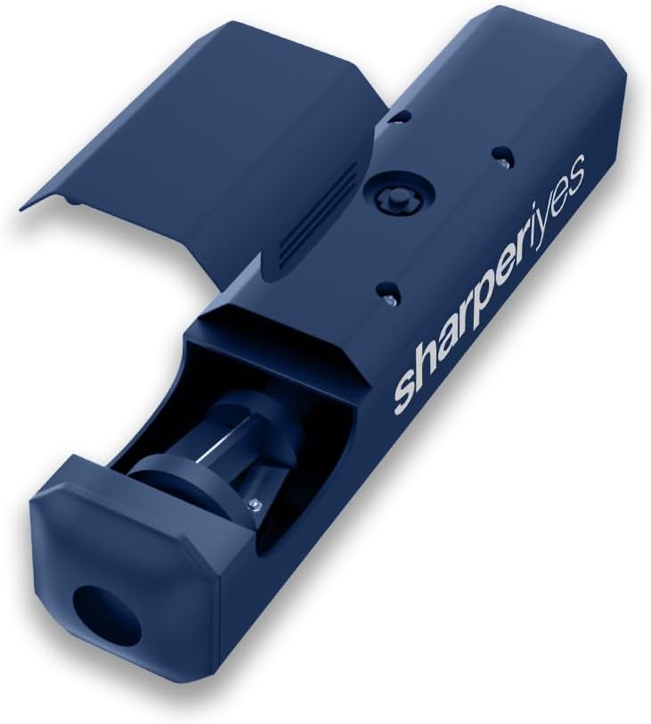 Automatic Sharpener for Cosmetic Wood Pencils Only (Blue) *not Intended for Plastic Gel Cosmetic Pencils.