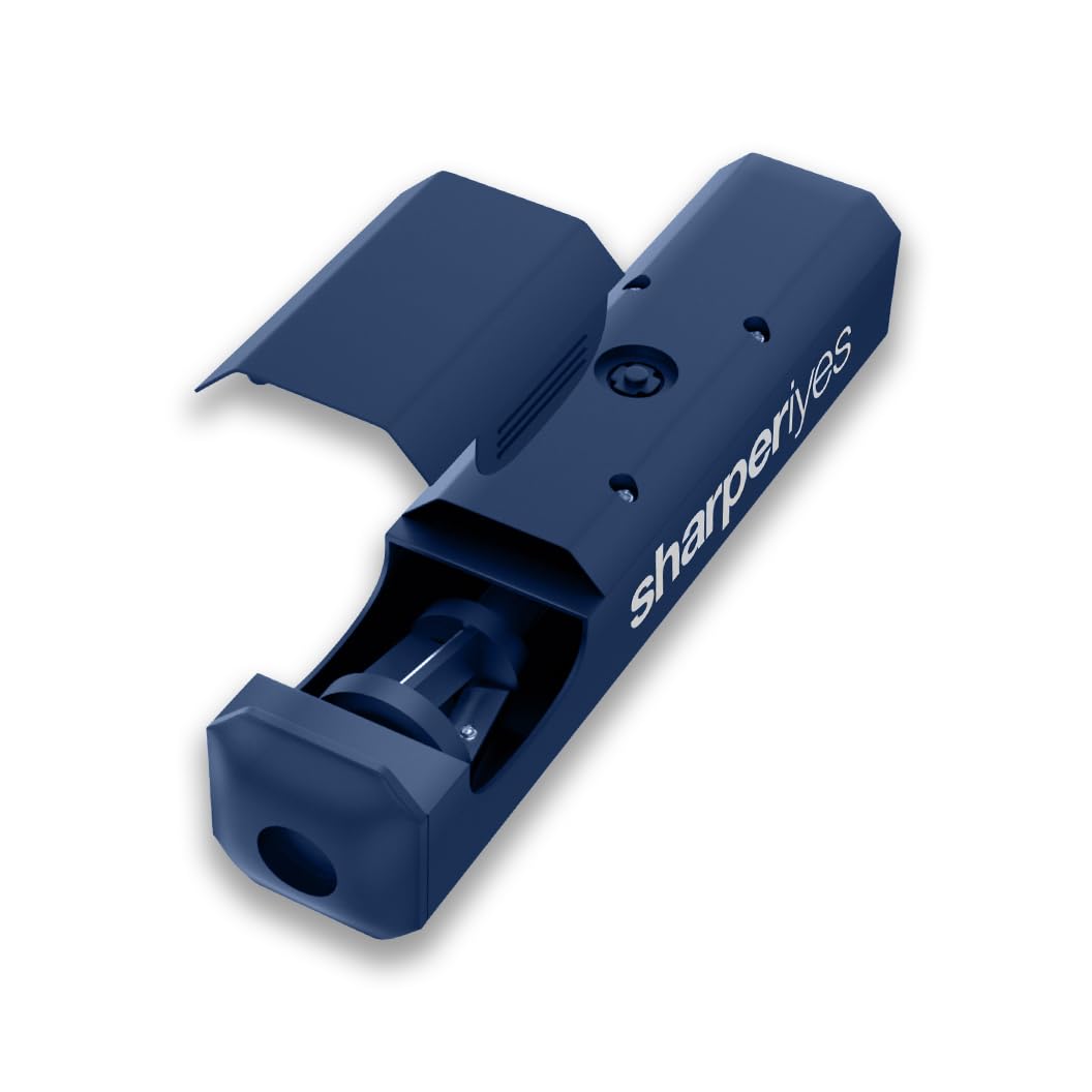 Automatic Sharpener for Cosmetic Wood Pencils Only (Blue) *not Intended for Plastic Gel Cosmetic Pencils.