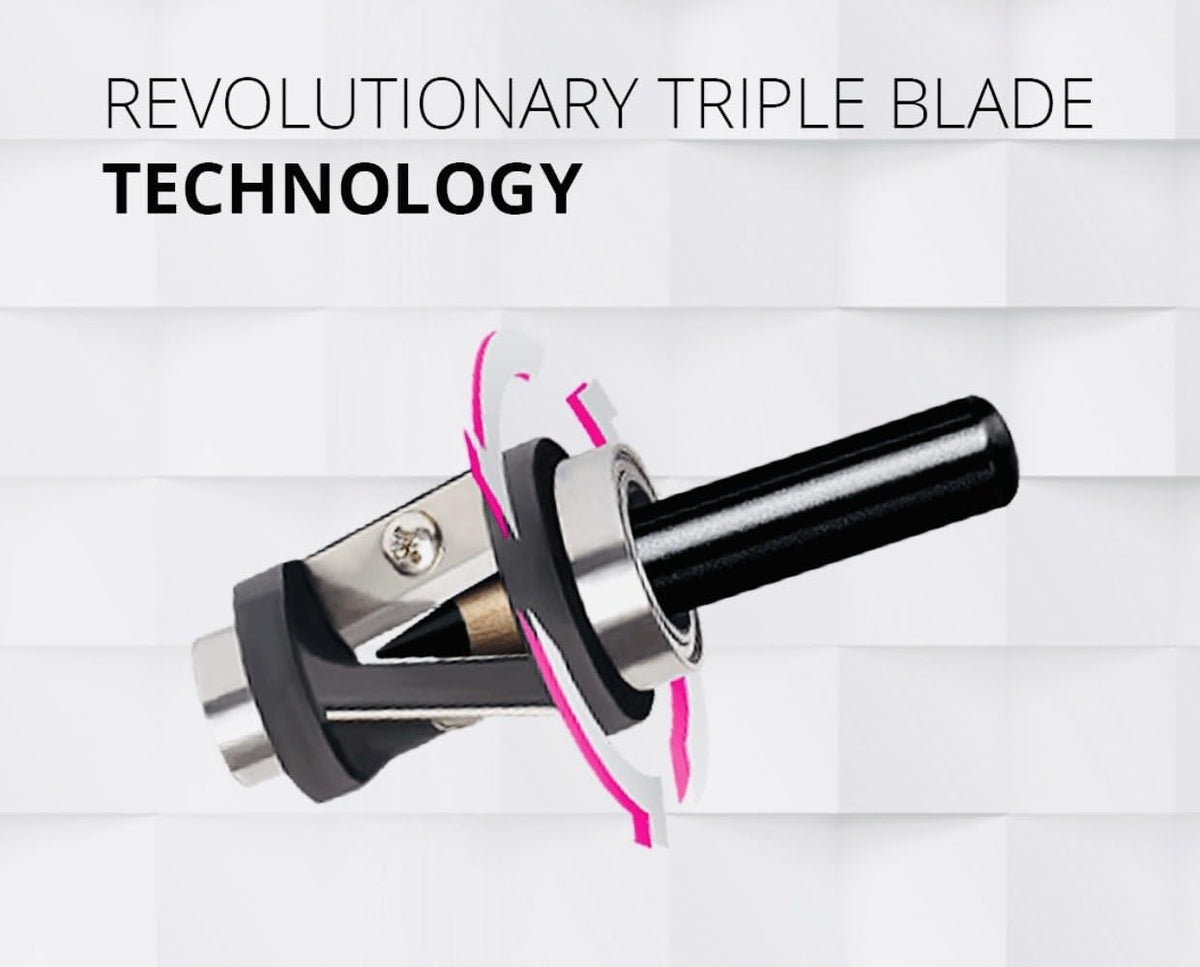 Automatic Sharpener for Cosmetic Wood Pencils Only (Blue) *not Intended for Plastic Gel Cosmetic Pencils.