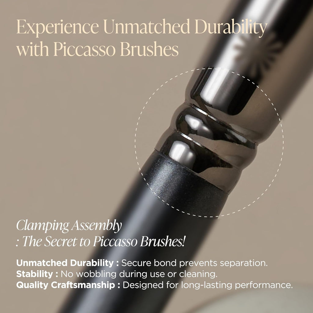 Piccasso 501 Lip Brush – Professional Lip Brush for Precise Lip Gloss & Lip Stain Application, Smooth Color Payoff & Defined Lip Lines, Synthetic Makeup Brush for Clean, Flawless Finish