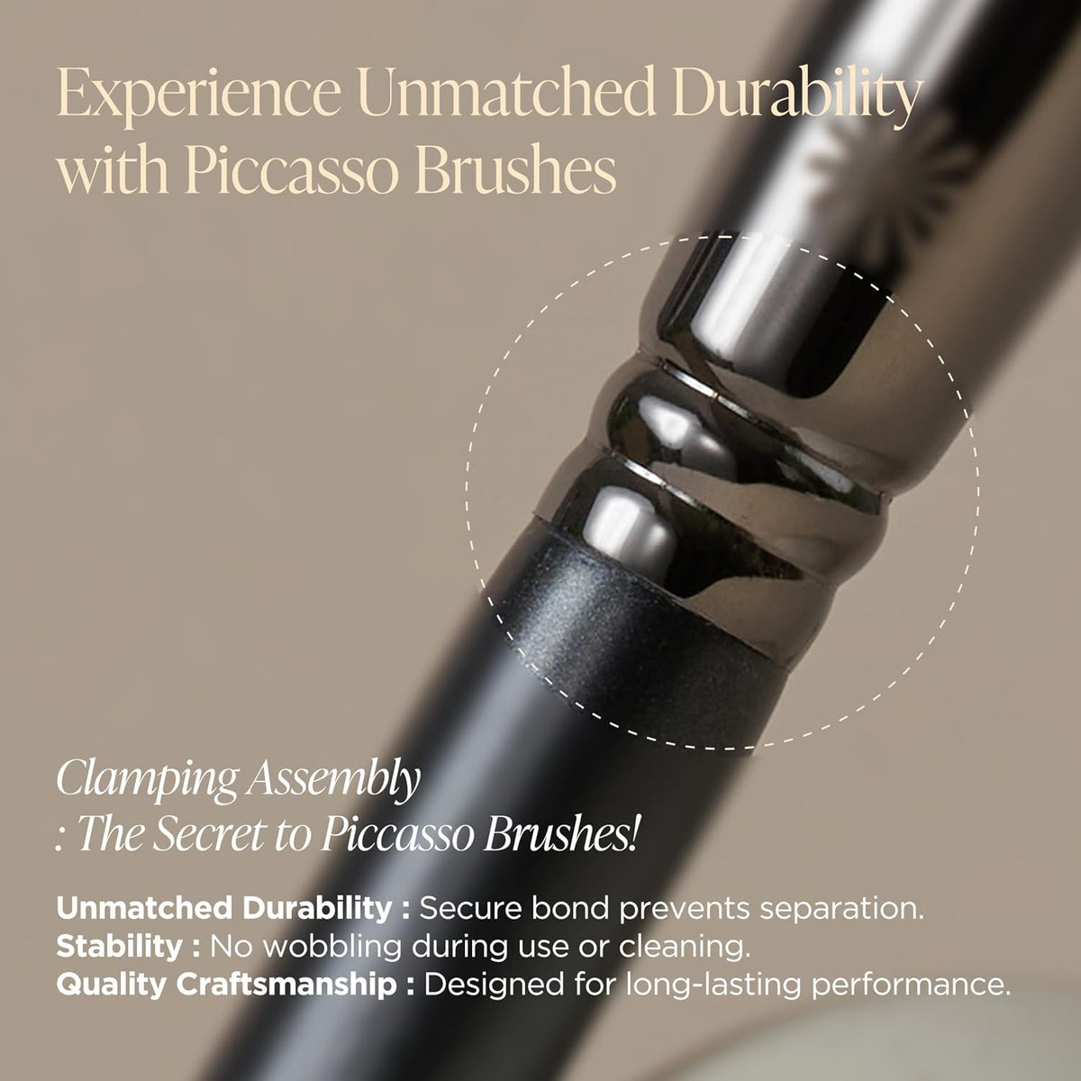 Piccasso 501 Lip Brush – Professional Lip Brush for Precise Lip Gloss & Lip Stain Application, Smooth Color Payoff & Defined Lip Lines, Synthetic Makeup Brush for Clean, Flawless Finish