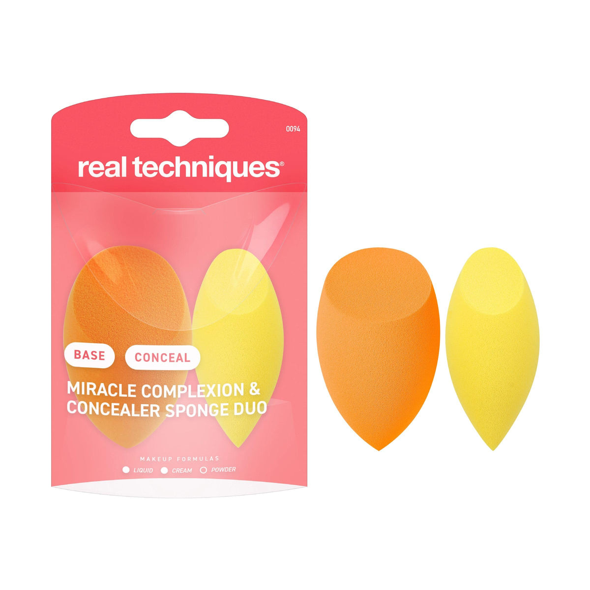 Real Techniques Miracle Complexion Sponge, 4 Pack, Makeup Blending Sponges